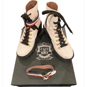 LACE UP BOOTIES by SILENT D